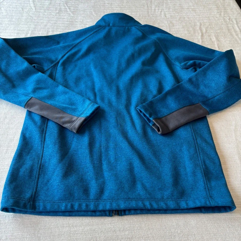 The North Face Mens Canyonlands Full Zip Fleece Jacket Blue Heather A7L8 Medium